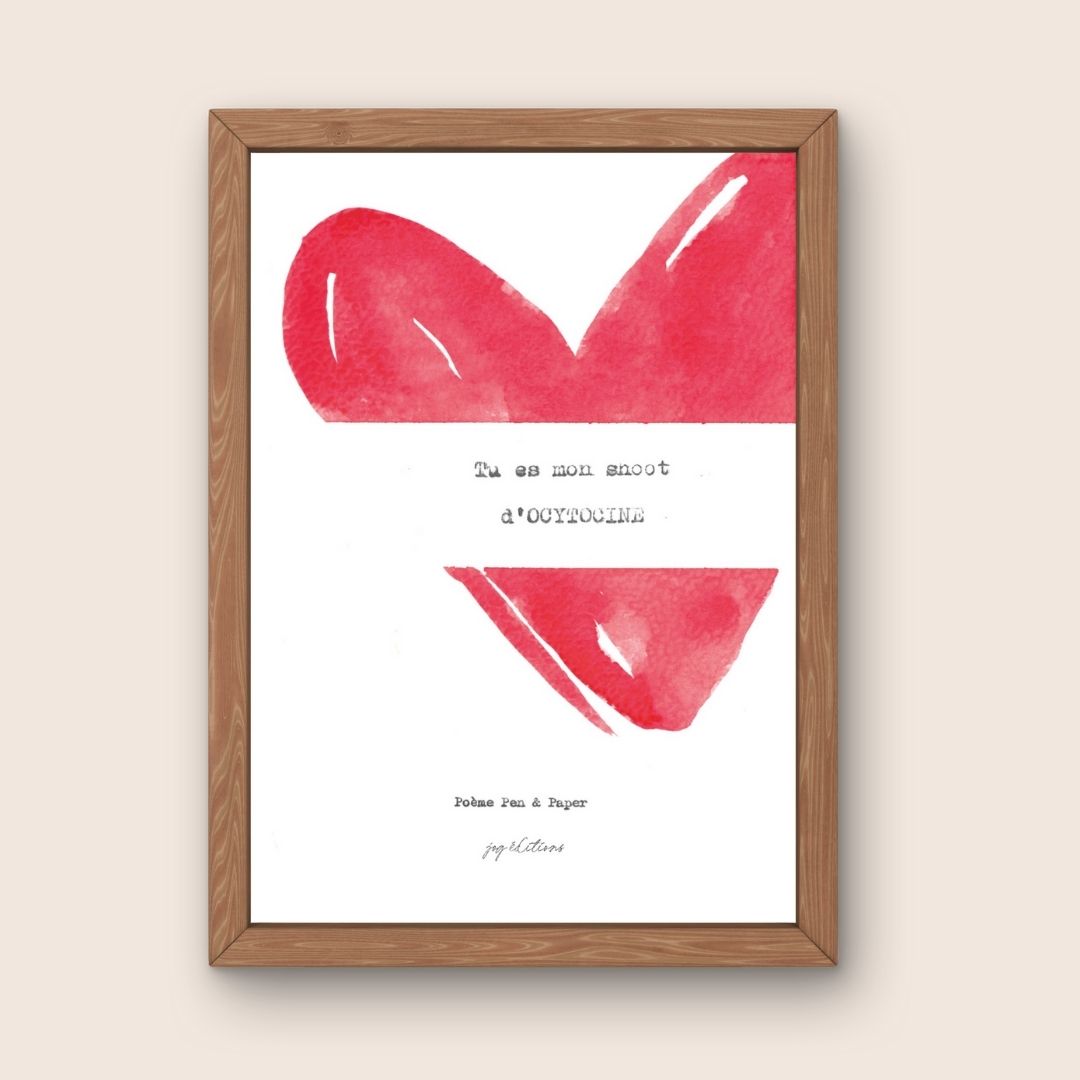 Affiche - Poeme, Pen and Paper - Shoot d'ocytocyne
