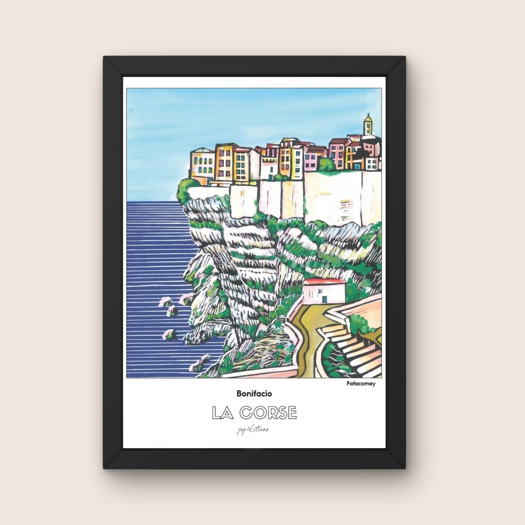 Affiche - Fafacomey - Corse - Bonifacio