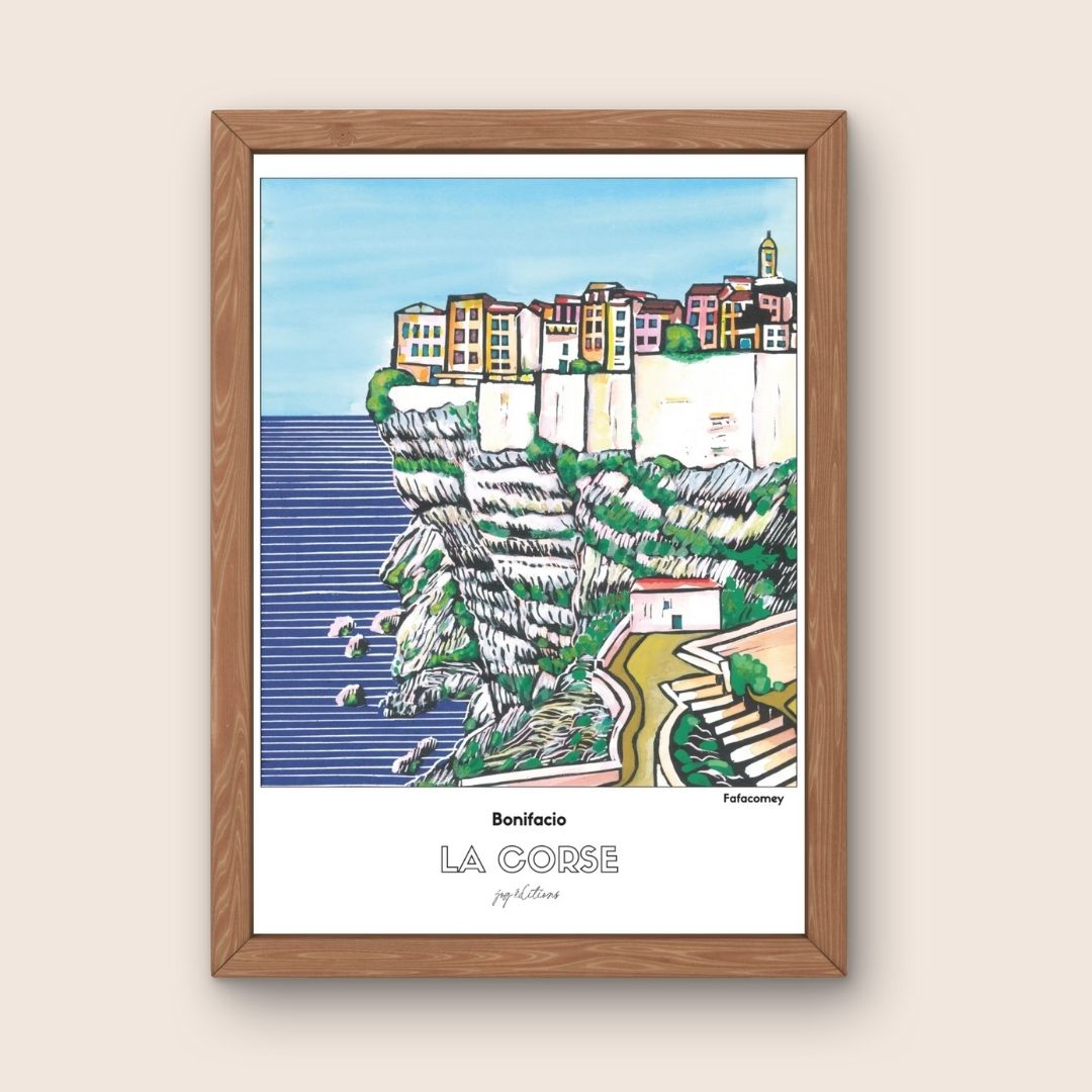 Affiche - Fafacomey - Corse - Bonifacio