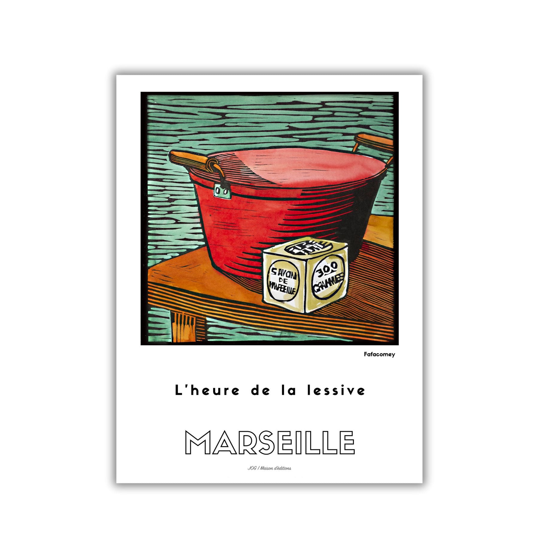 Affiche - L'heure de la lessive - FafaComey