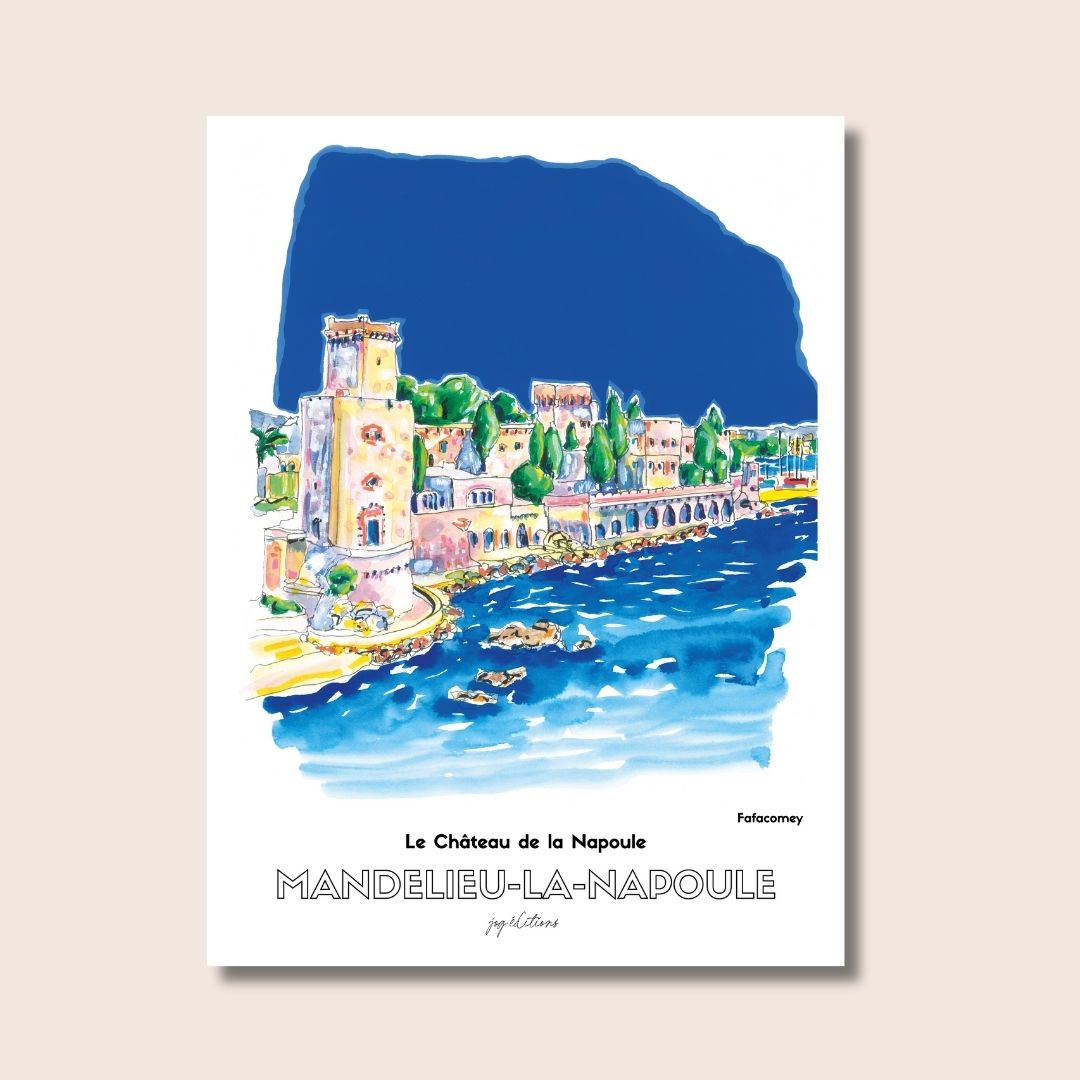 Affiche - Fafacomey - Mandelieu-la-Napoule- Le Chateau