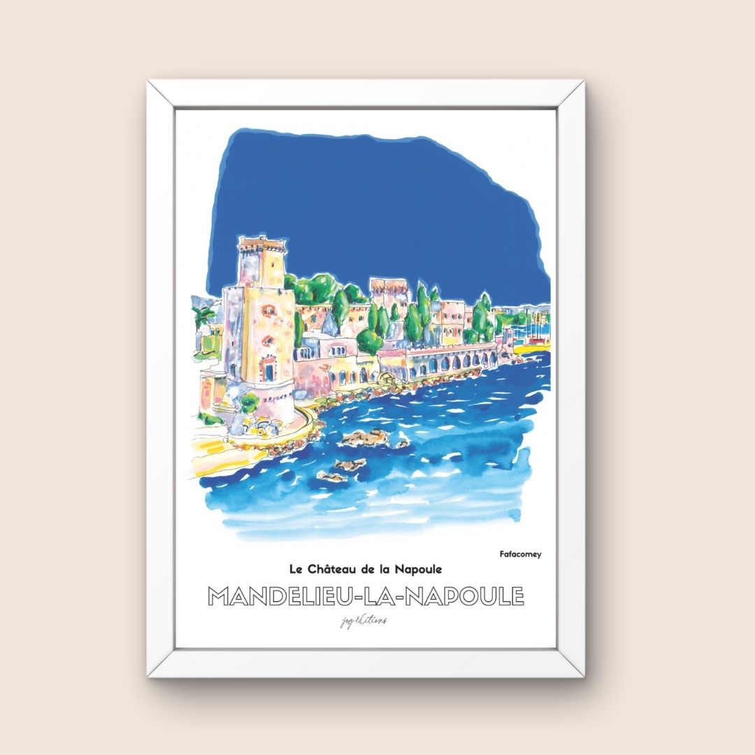 Affiche - Fafacomey - Mandelieu-la-Napoule- Le Chateau