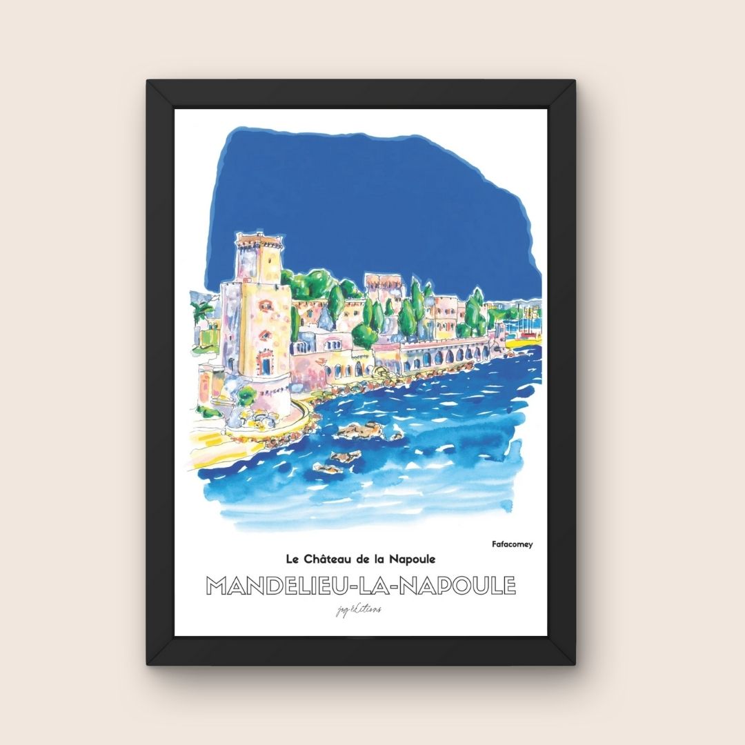 Affiche - Fafacomey - Mandelieu-la-Napoule- Le Chateau