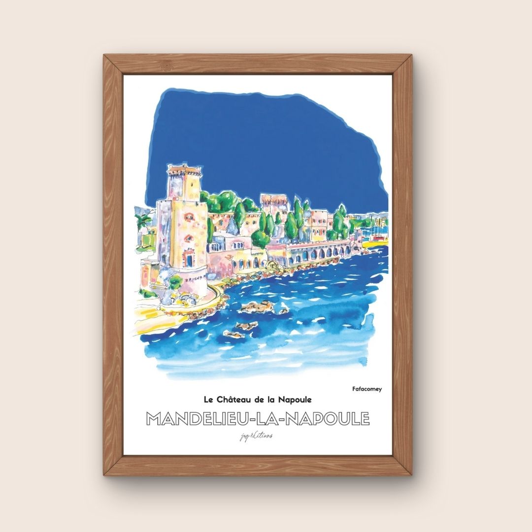 Affiche - Fafacomey - Mandelieu-la-Napoule- Le Chateau