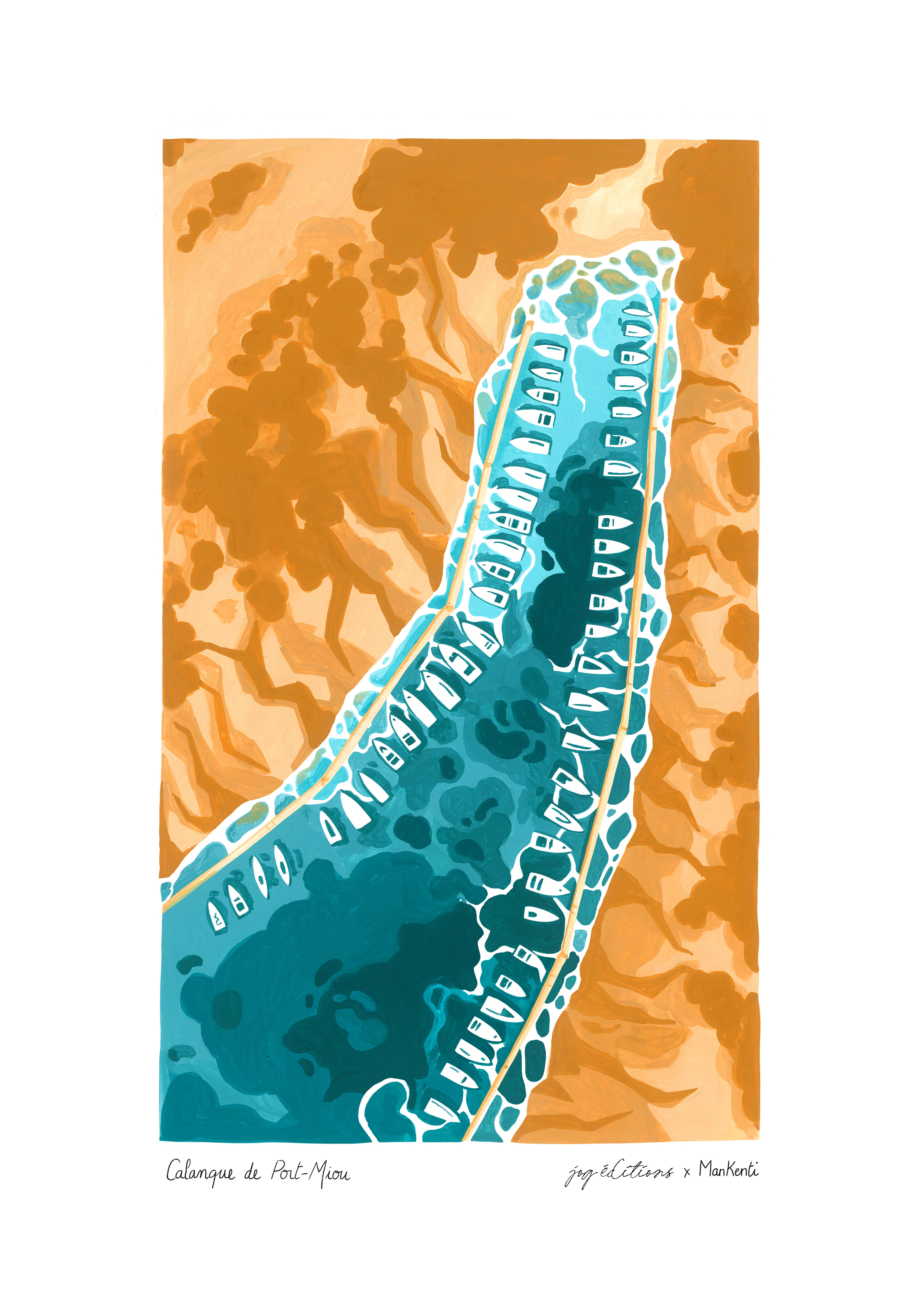 Affiche - Calanque de Port Miou - Mankenti