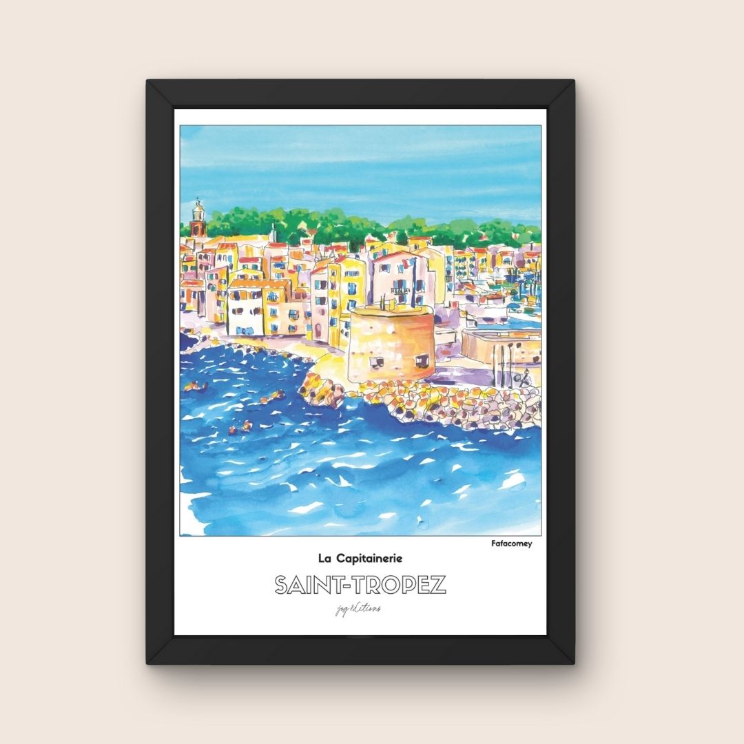 Affiche - Fafacomey - Saint Tropez Capitainerie