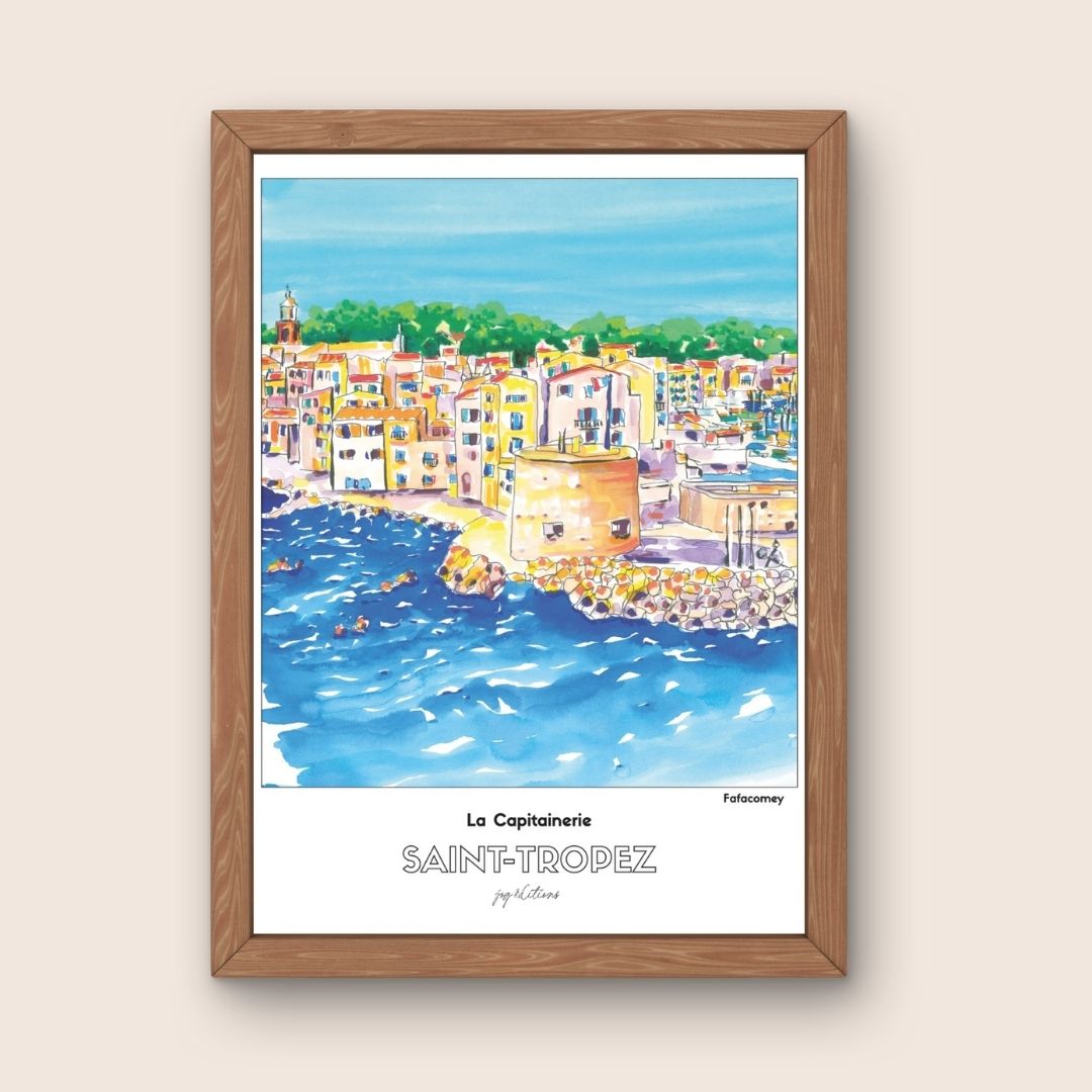 Affiche - Fafacomey - Saint Tropez Capitainerie