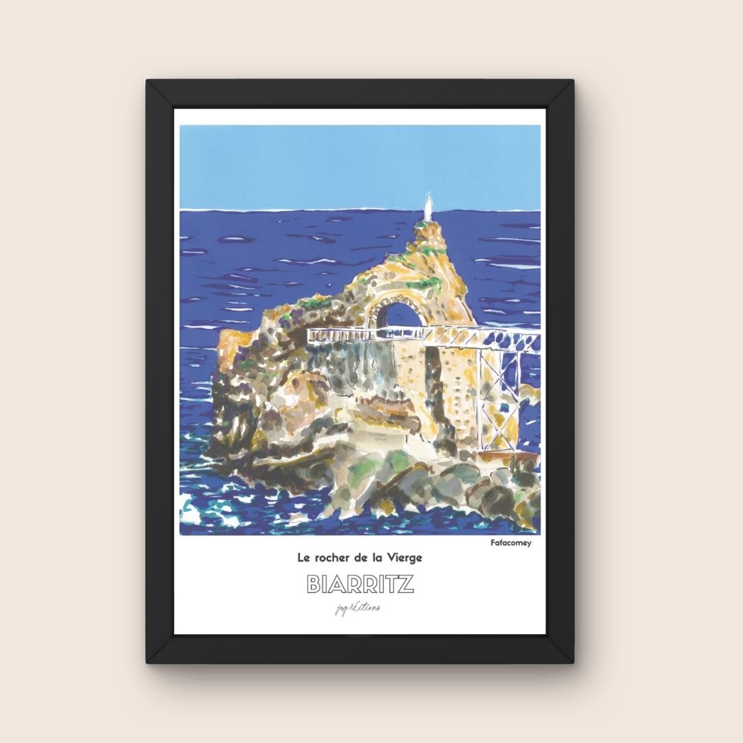 Affiche - Fafacomey - Biarritz