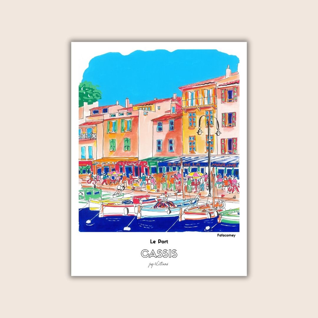 Affiche - Vieux Port de Cassis - FafaComey