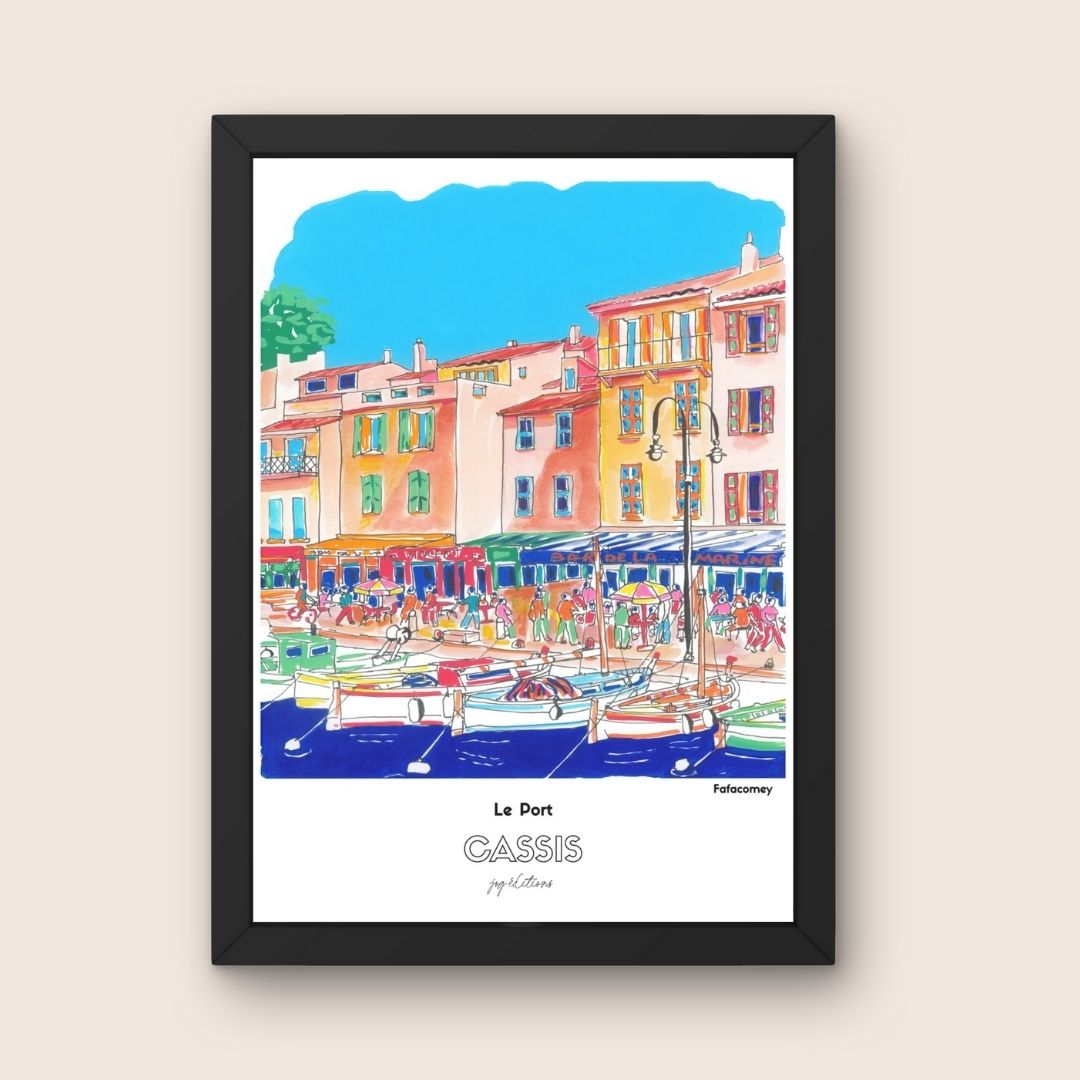 Affiche - Vieux Port de Cassis - FafaComey