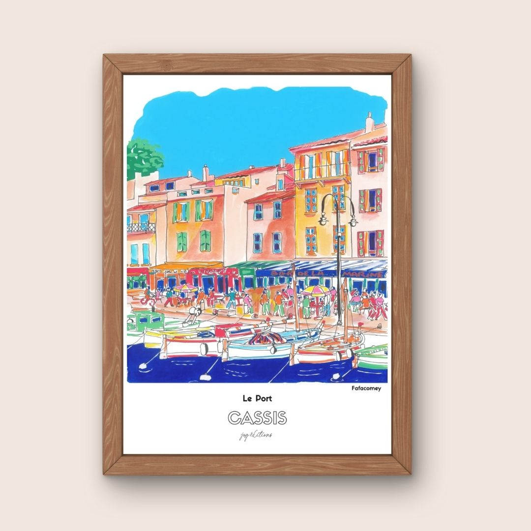 Affiche - Vieux Port de Cassis - FafaComey
