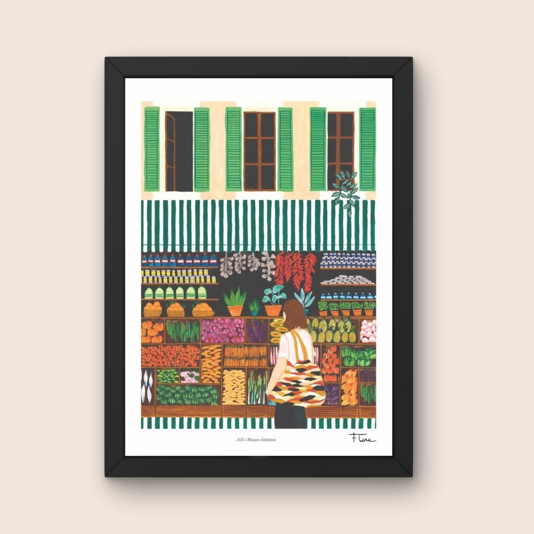 Affiche - Le Marché - Flore