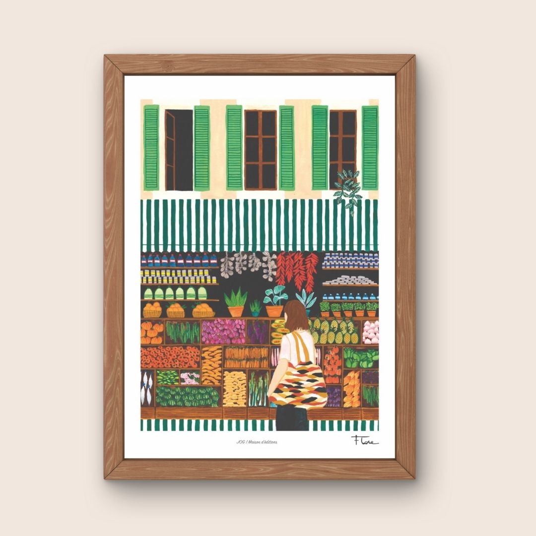 Affiche - Le Marché - Flore