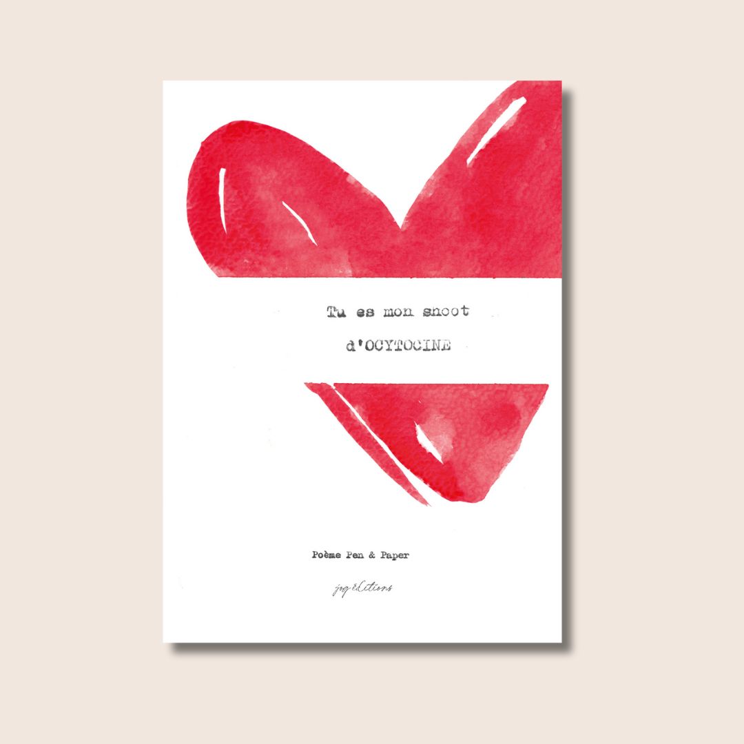 Carte postale - Mots doux - Poeme, Pen & Paper