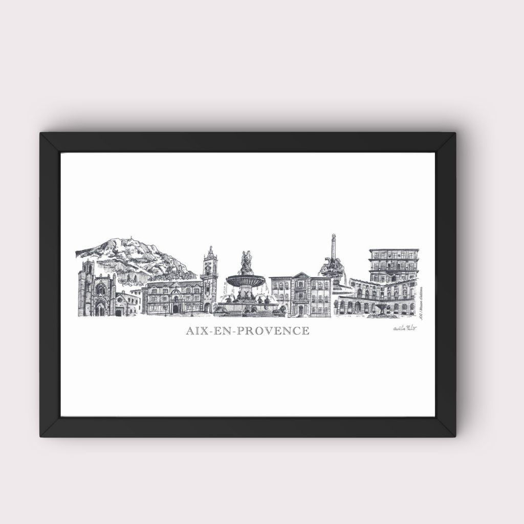 Affiche - Fresque Aix-en-Provence - Aurélie Philis