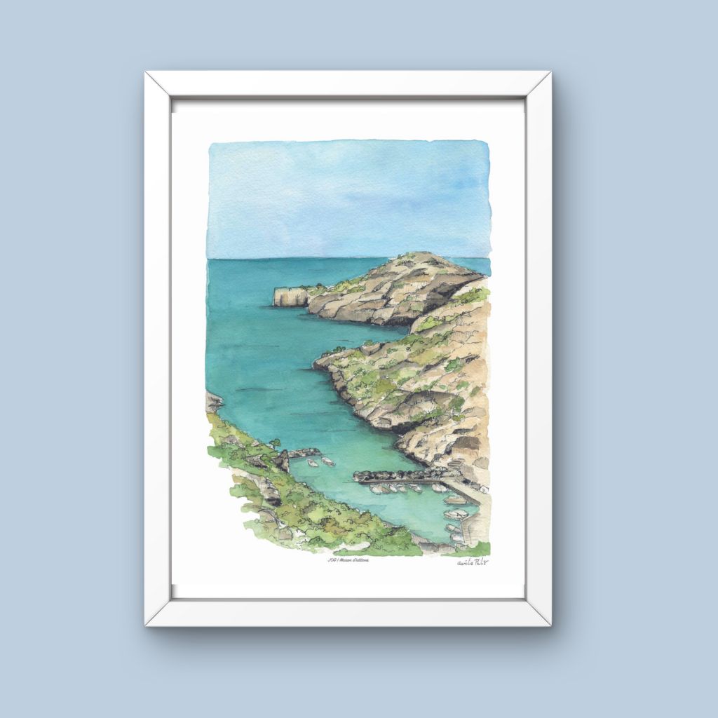 Affiche - Calanques de Morgiou - Aurélie Philis