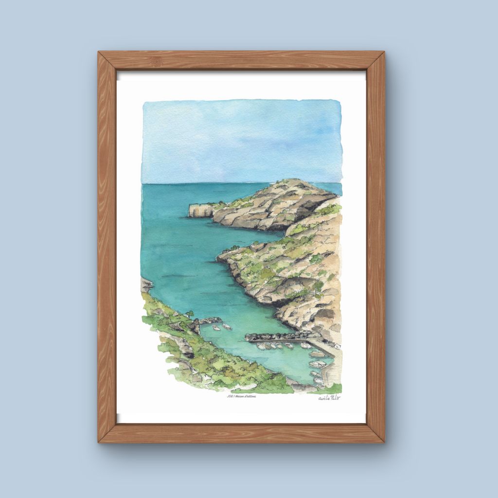 Affiche - Calanques de Morgiou - Aurélie Philis