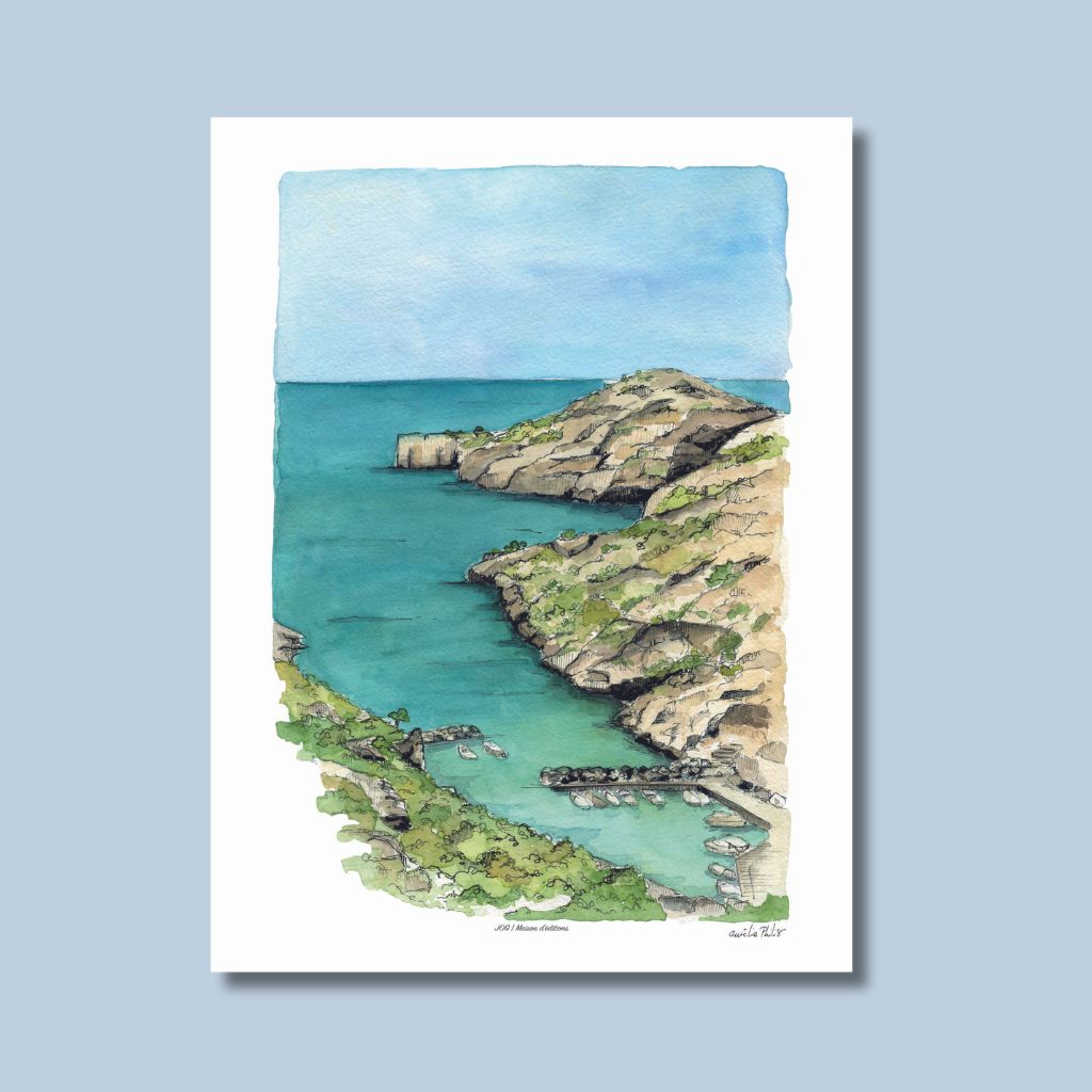 Affiche - Calanques de Morgiou - Aurélie Philis