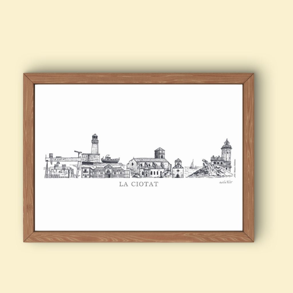 Affiche - Fresque La Ciotat - Aurélie Philis