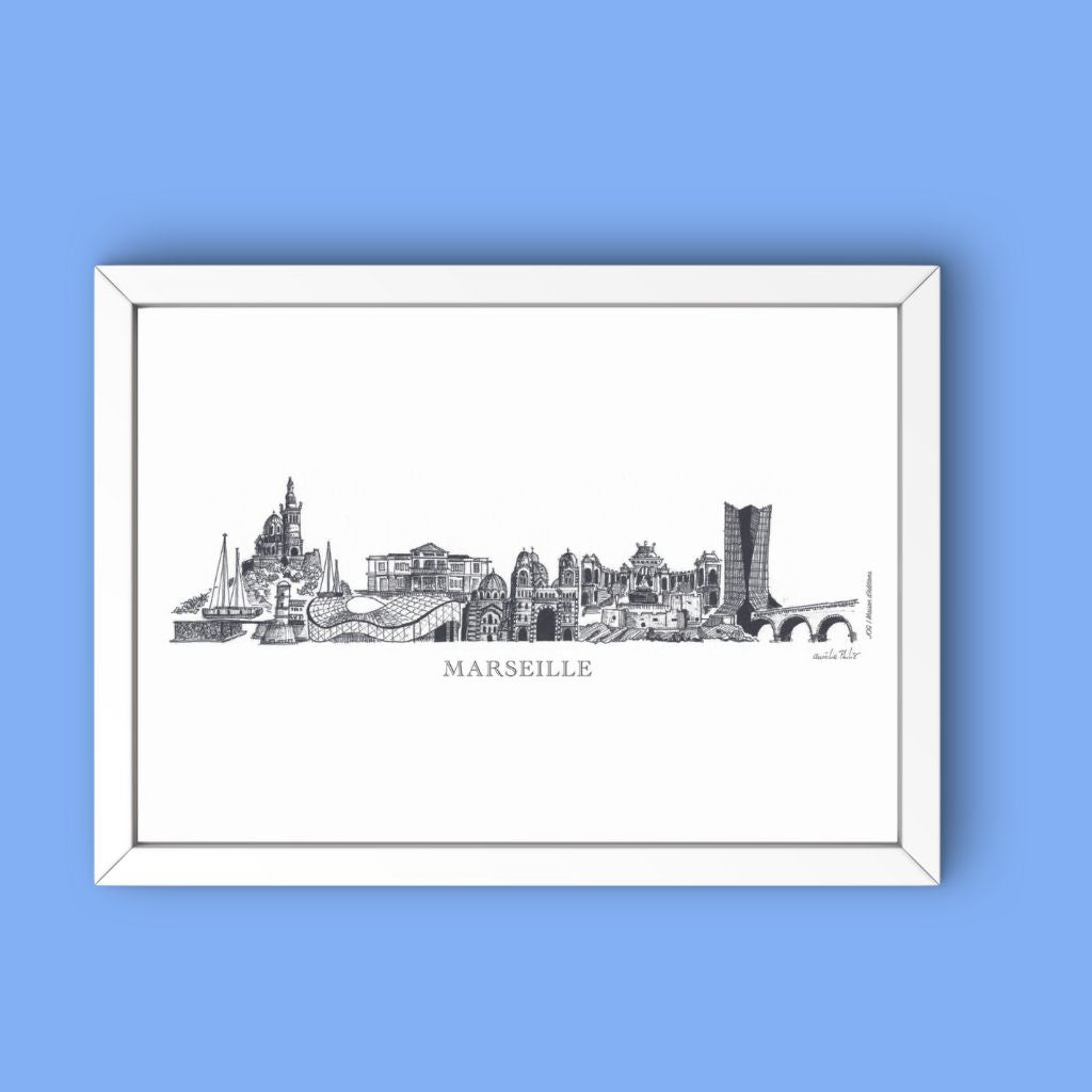 Affiche - Fresque Marseille - Aurélie Philis