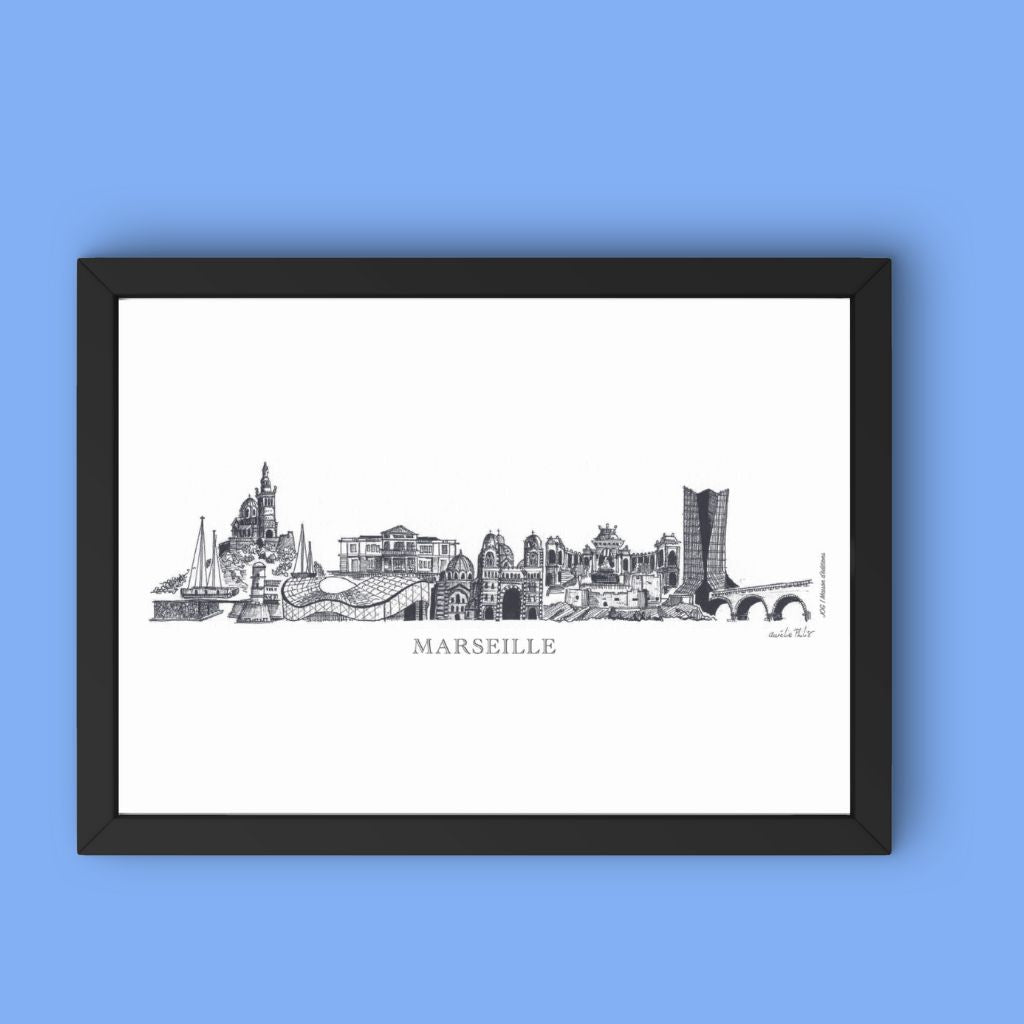 Affiche - Fresque Marseille - Aurélie Philis