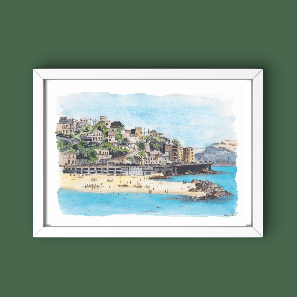 Affiche - Plage des Prophètes - Aurélie Philis