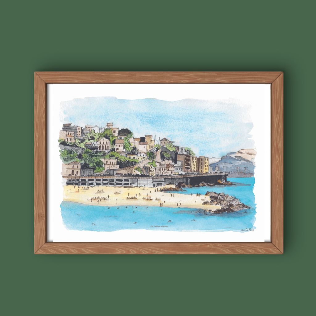 Affiche - Plage des Prophètes - Aurélie Philis