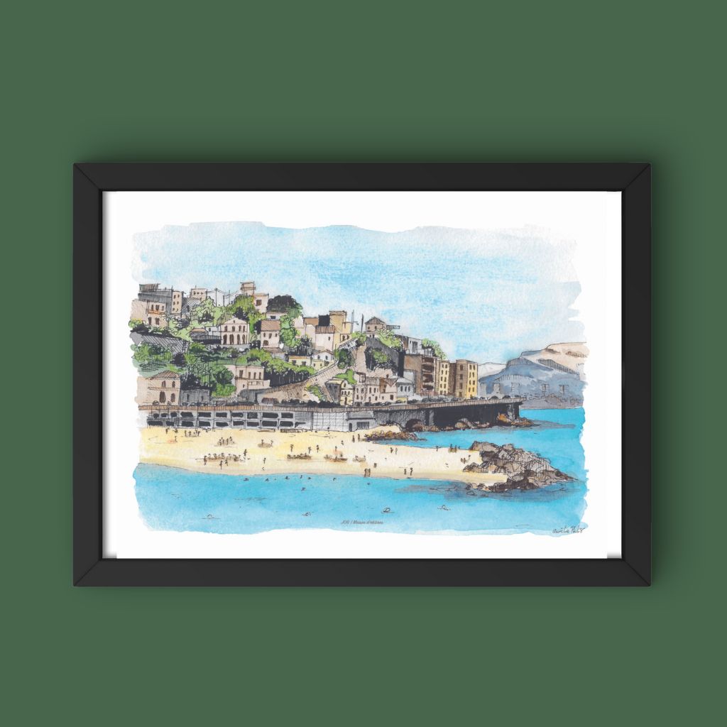 Affiche - Plage des Prophètes - Aurélie Philis