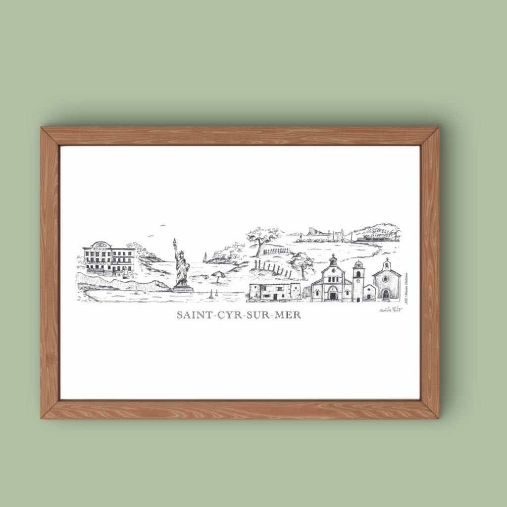 Affiche - Fresque Saint-Cyr-sur-Mer - Aurélie Philis