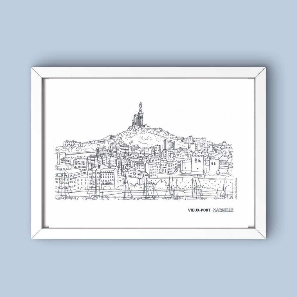 Affiche - Vieux Port - Camille Gaspardt
