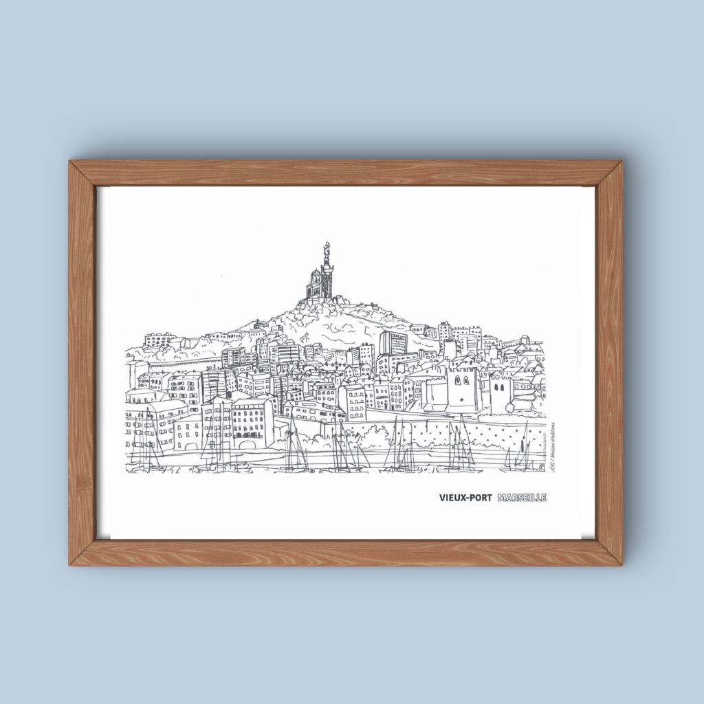 Affiche - Vieux Port - Camille Gaspardt