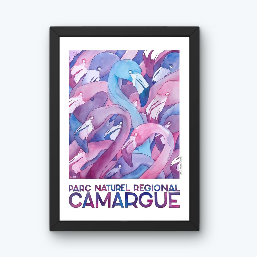 Affiche - Les flamands roses- Chloé Passot