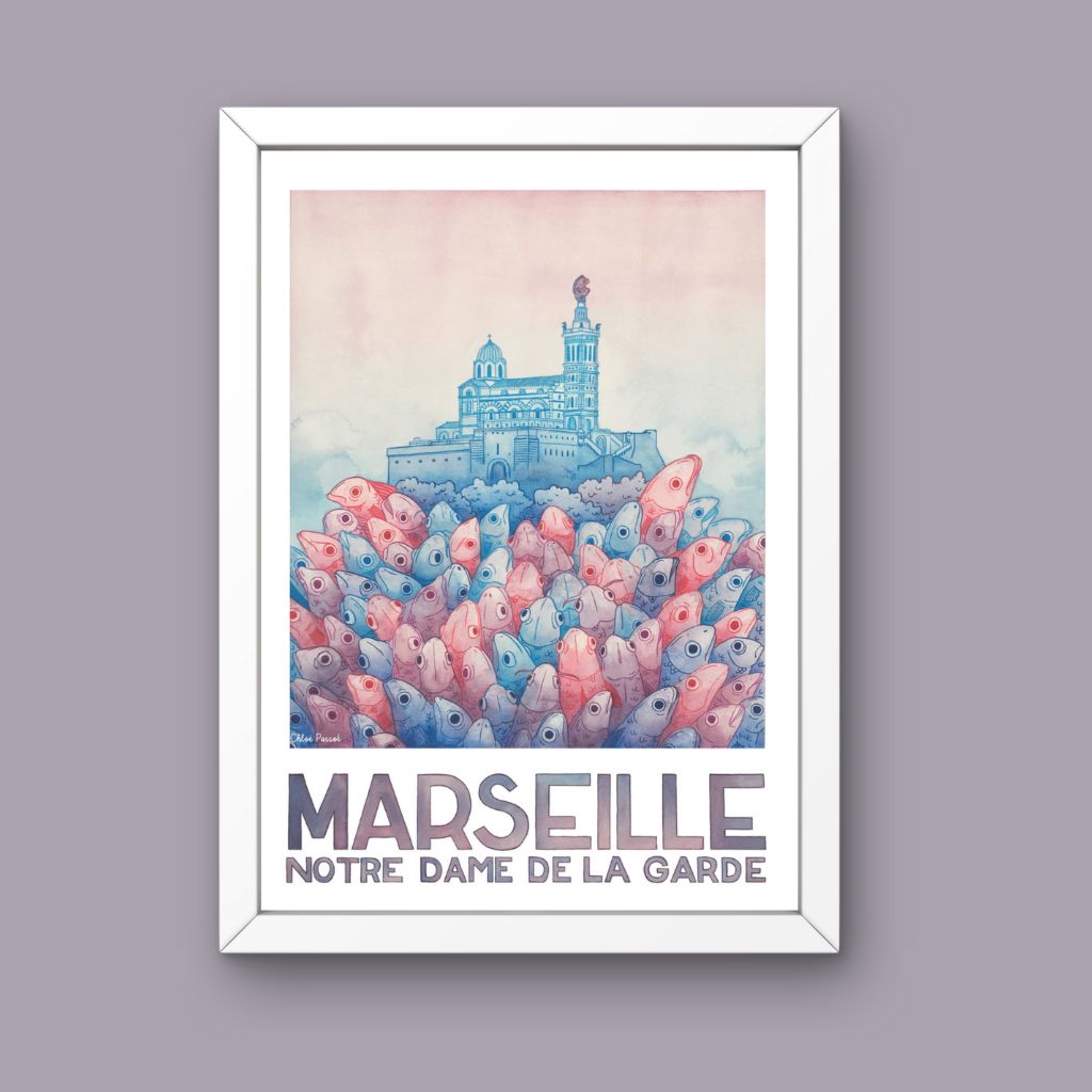 Affiche - Notre Dame de la Garde - Chloé Passot