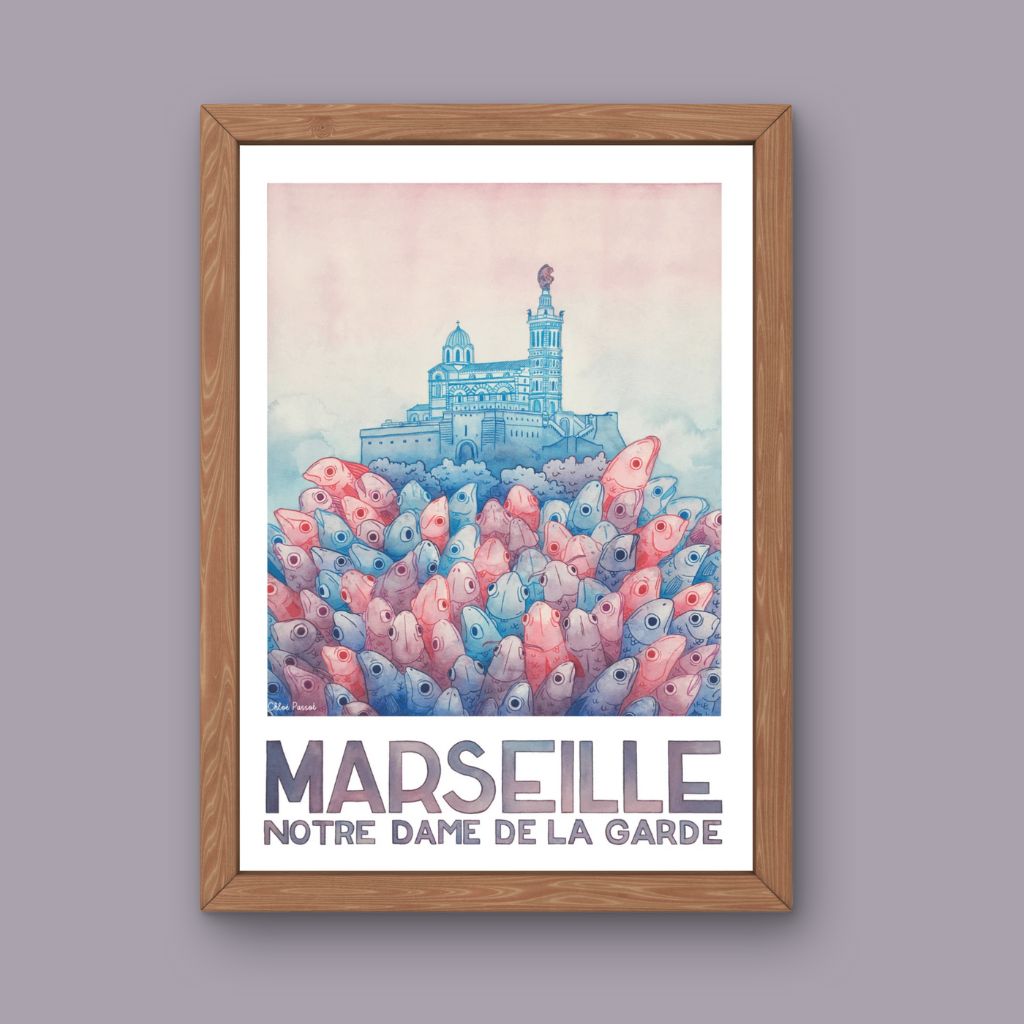 Affiche - Notre Dame de la Garde - Chloé Passot
