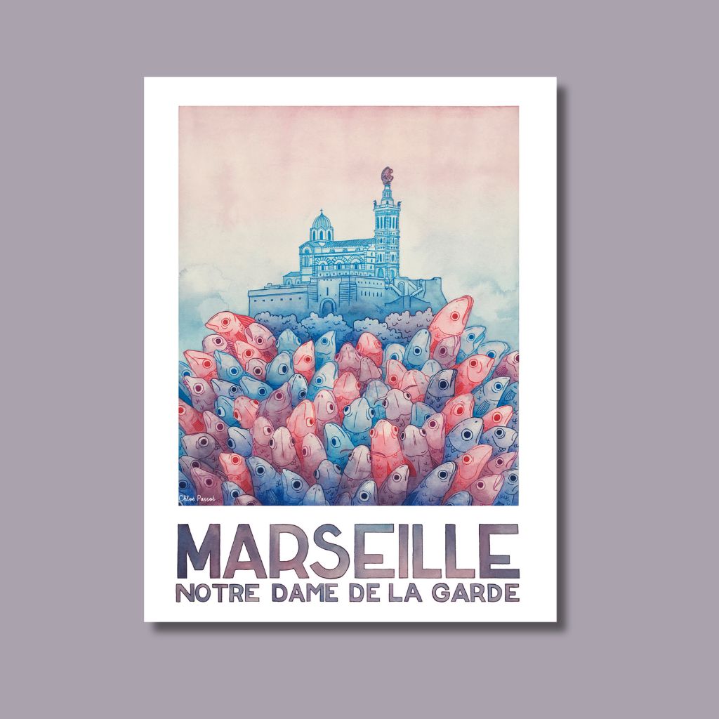 Affiche - Notre Dame de la Garde - Chloé Passot