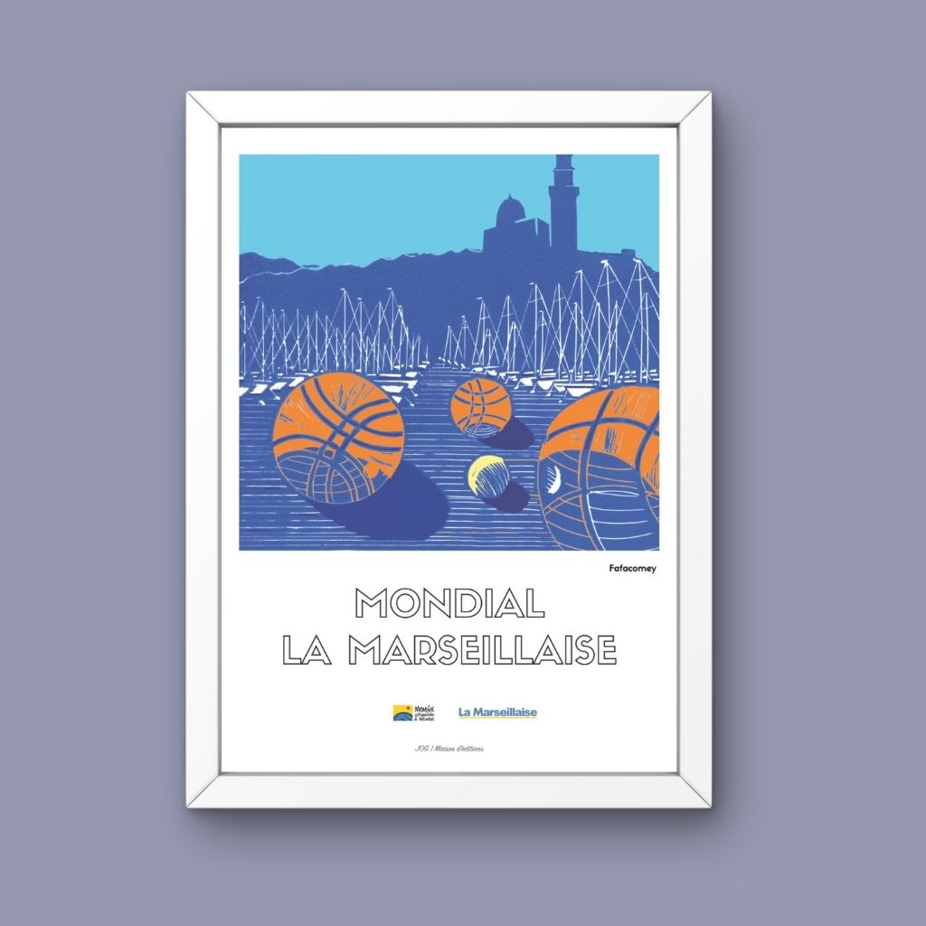 Affiche - Vieux Port & Pétanque - Fafacomey