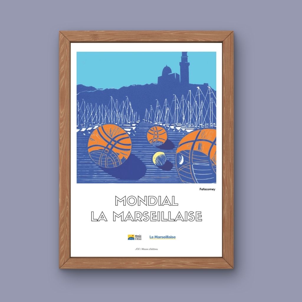 Affiche - Vieux Port & Pétanque - Fafacomey