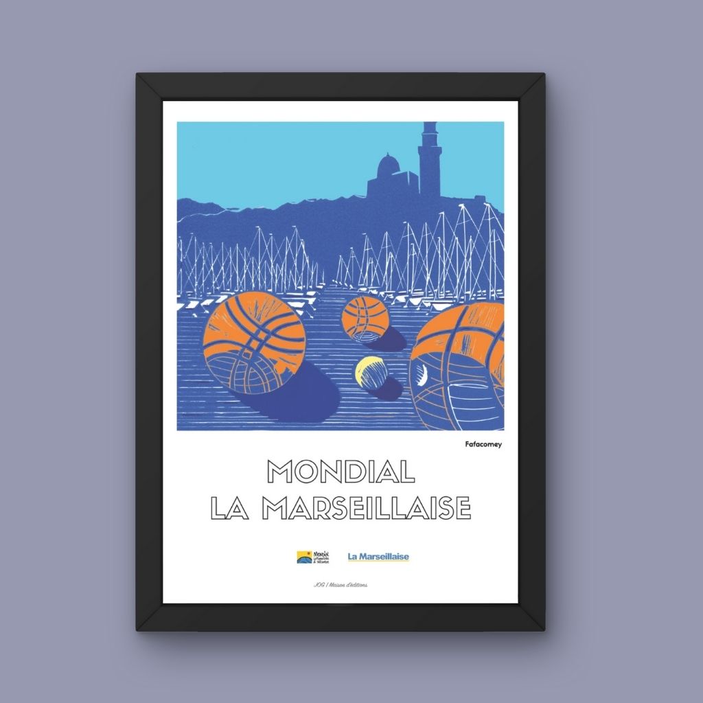 Affiche - Vieux Port & Pétanque - Fafacomey