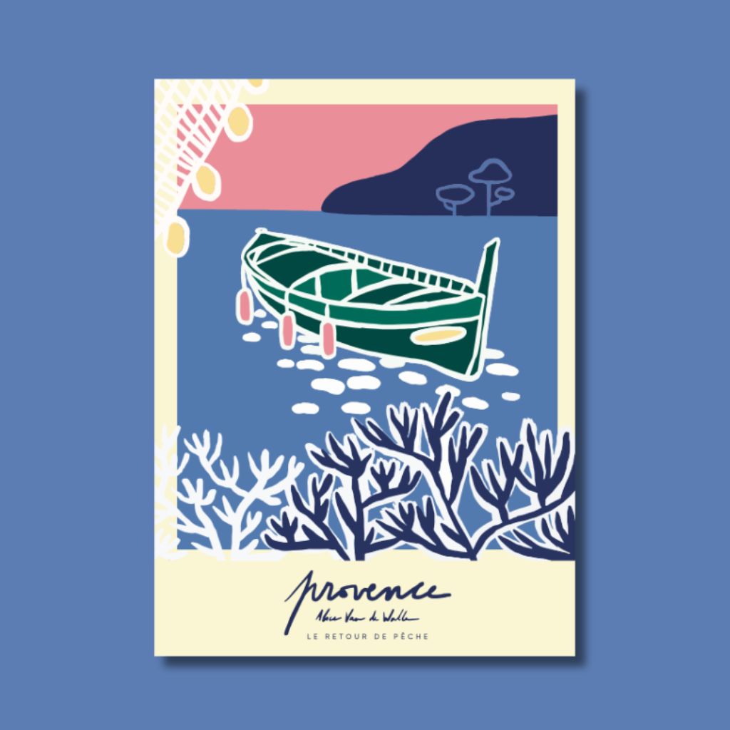 Affiche jog editions_provence_baie de saint jean vert_sans cadre