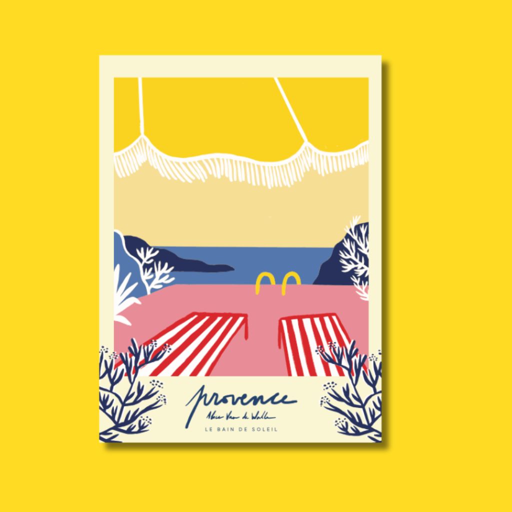 Affiche - Provence - Bain de soleil - Alice Van de Walle