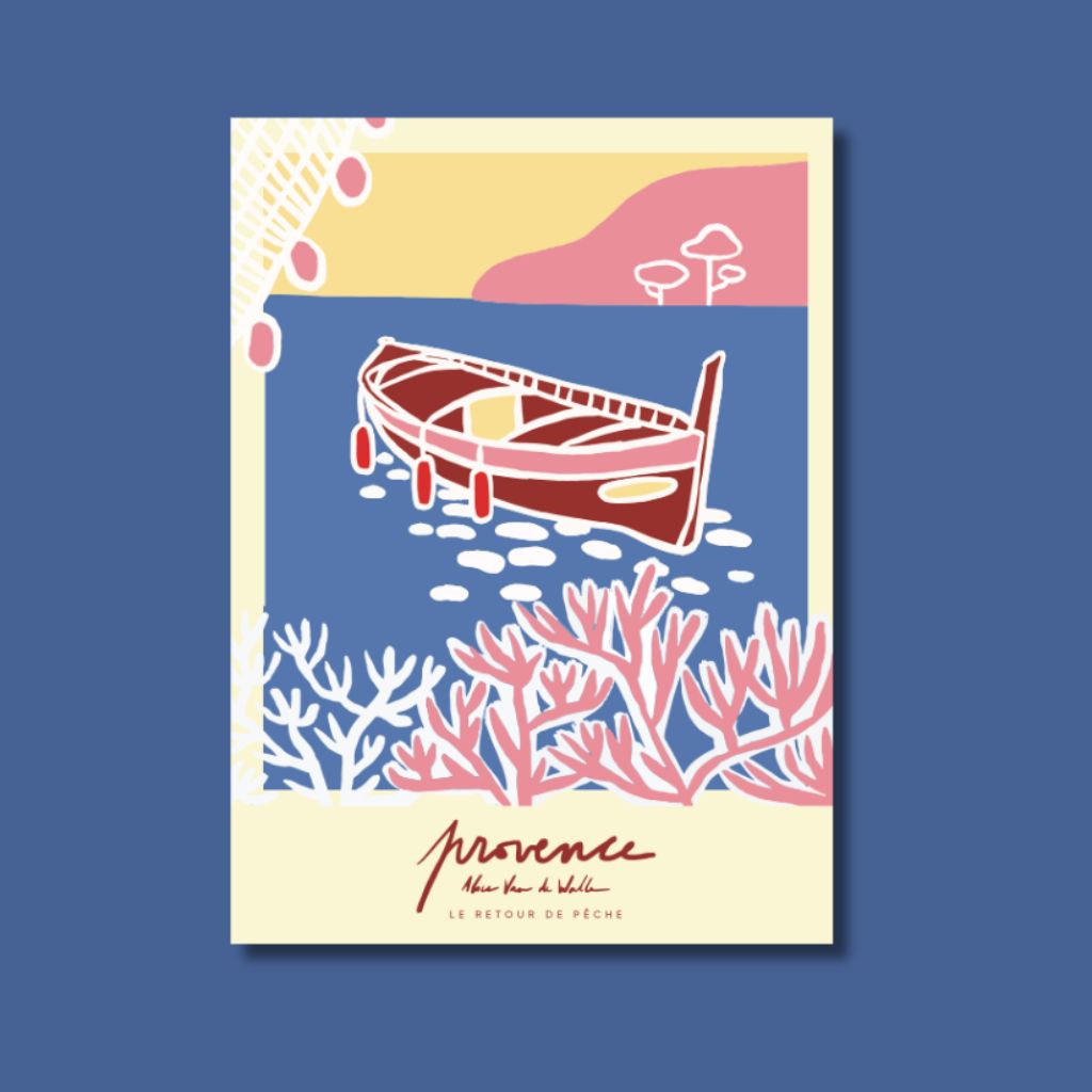 Carte postale - Provence - Baie de Saint Jean Rouge - Alice Van de Walle