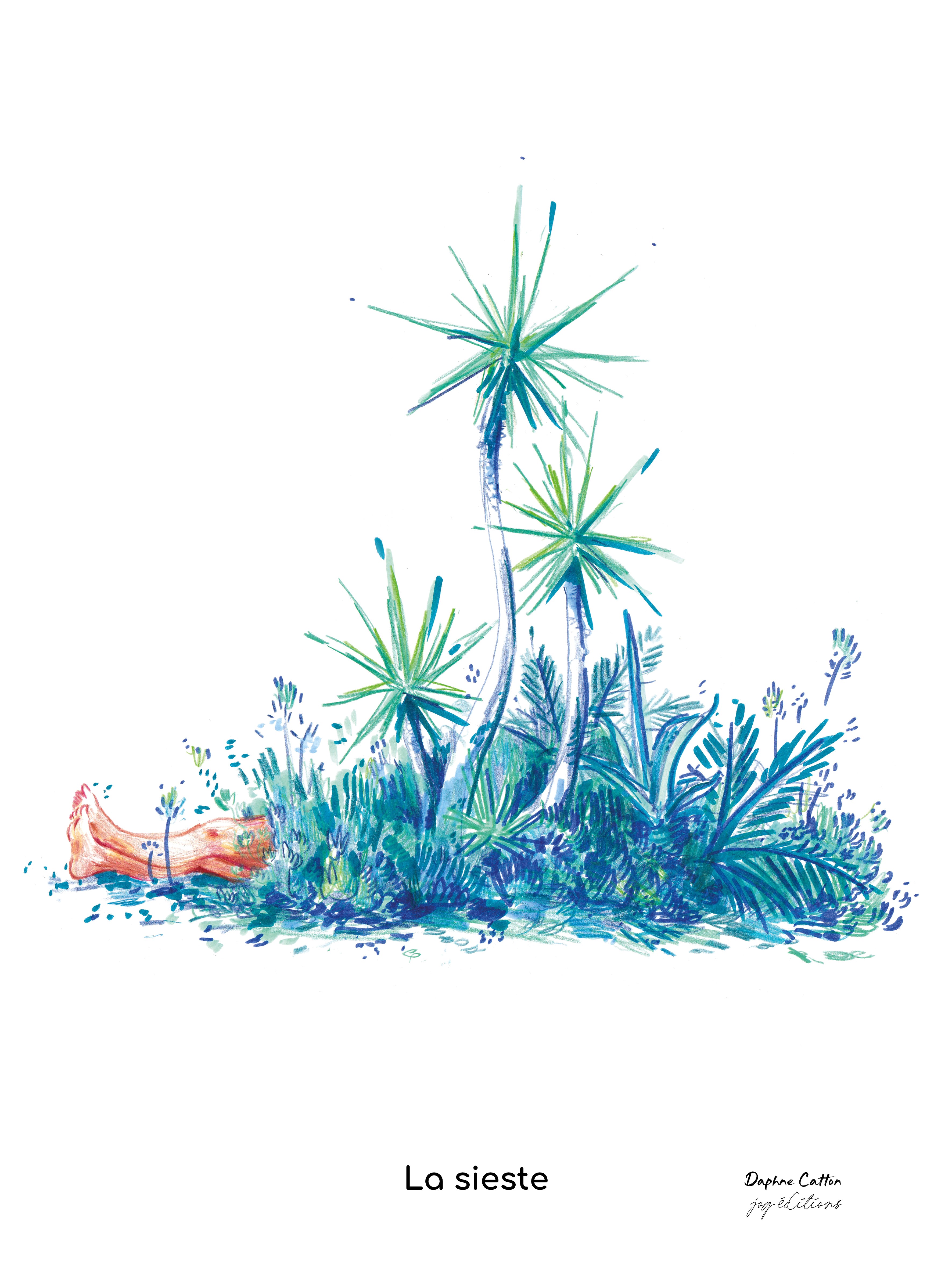 Affiche - Daphné Catton - La Sieste