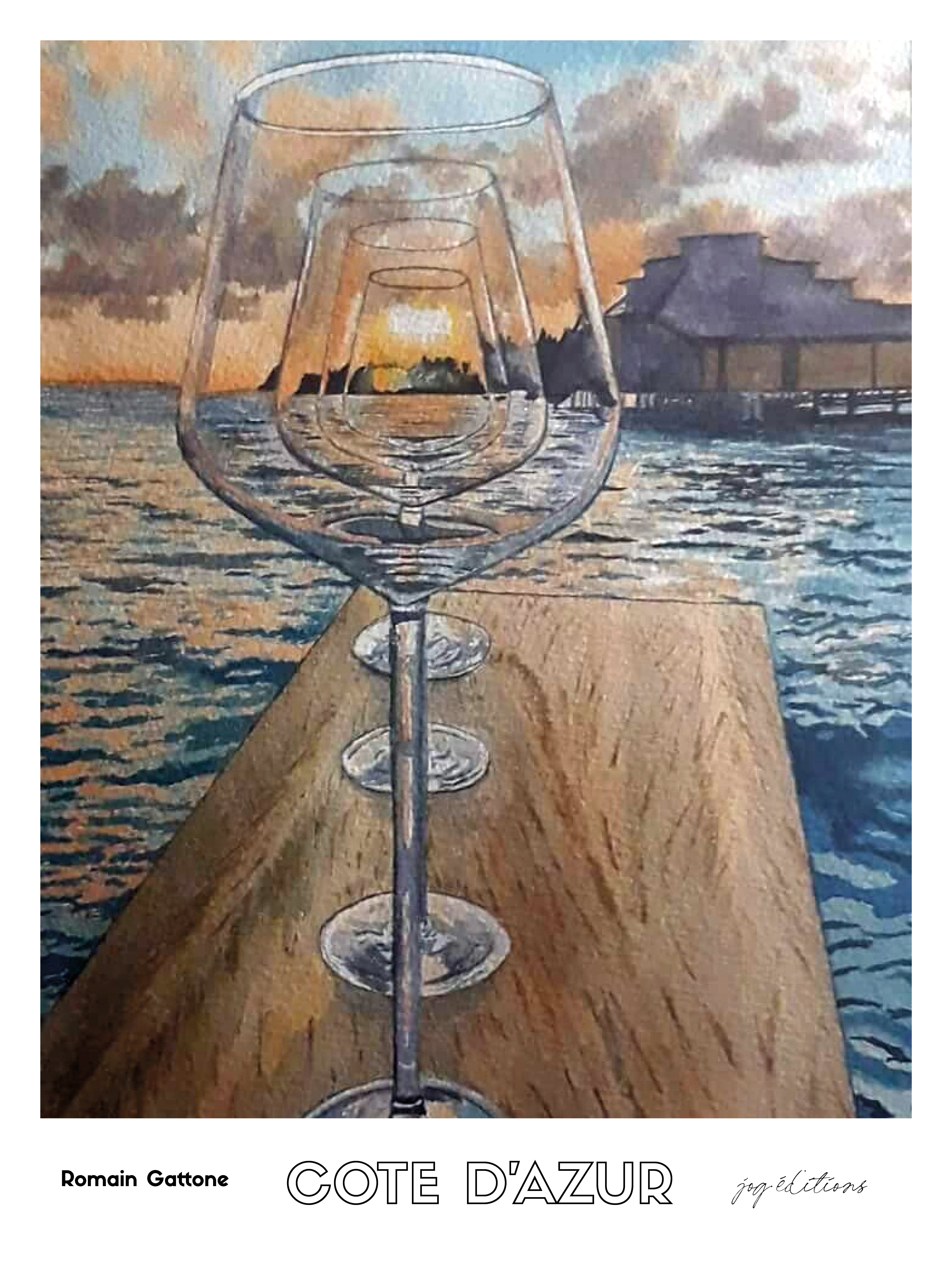 Affiche - Romain Gattone - Côte d'azur