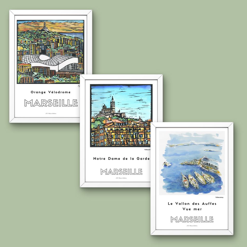Pack Incontournables Marseille 30x40cm
