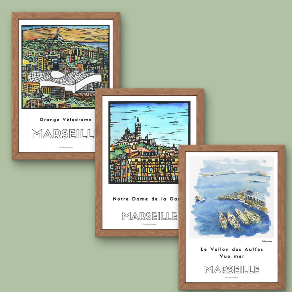 Pack Incontournables Marseille 30x40cm