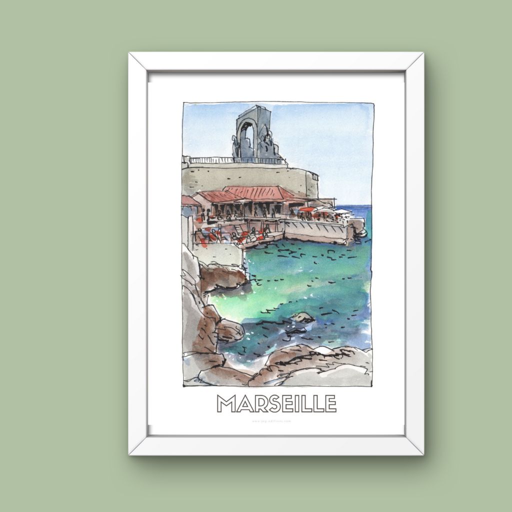 Tirage limité - Bistrot Plage - JM Ucciani