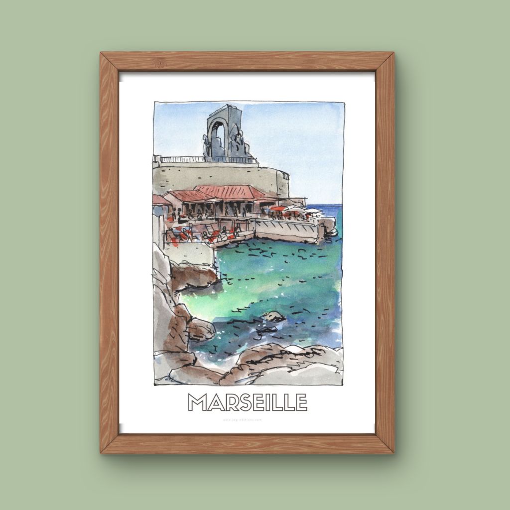 Tirage limité - Bistrot Plage - JM Ucciani