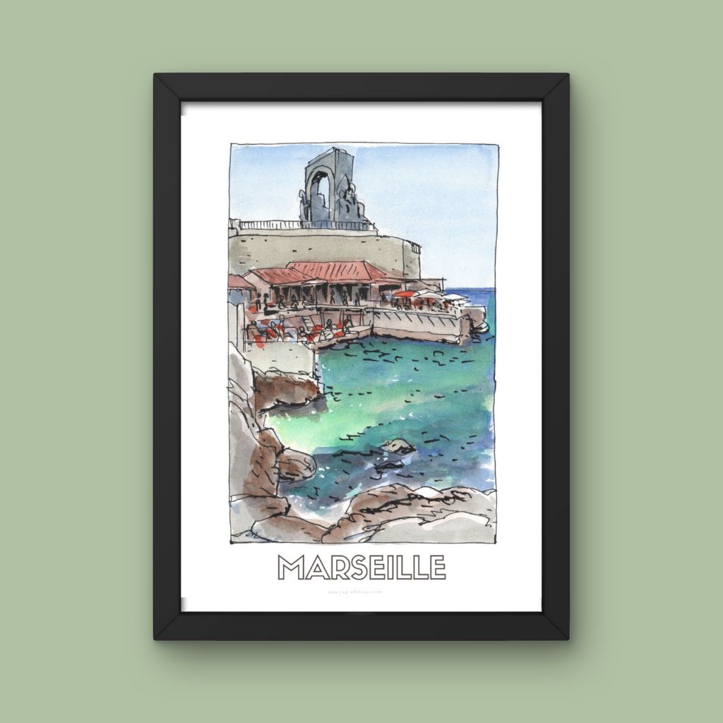 Tirage limité - Bistrot Plage - JM Ucciani