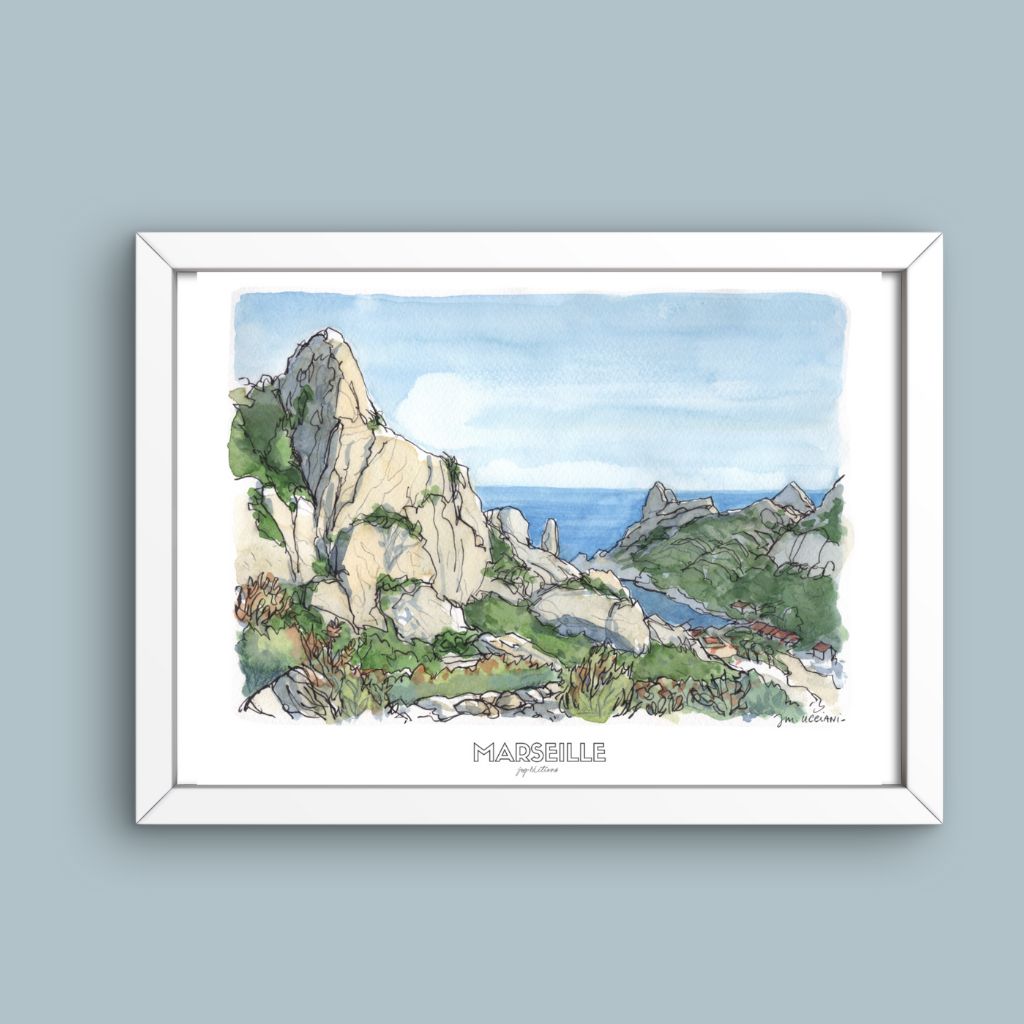 Affiche - Calanque de Sormiou - JM Ucciani