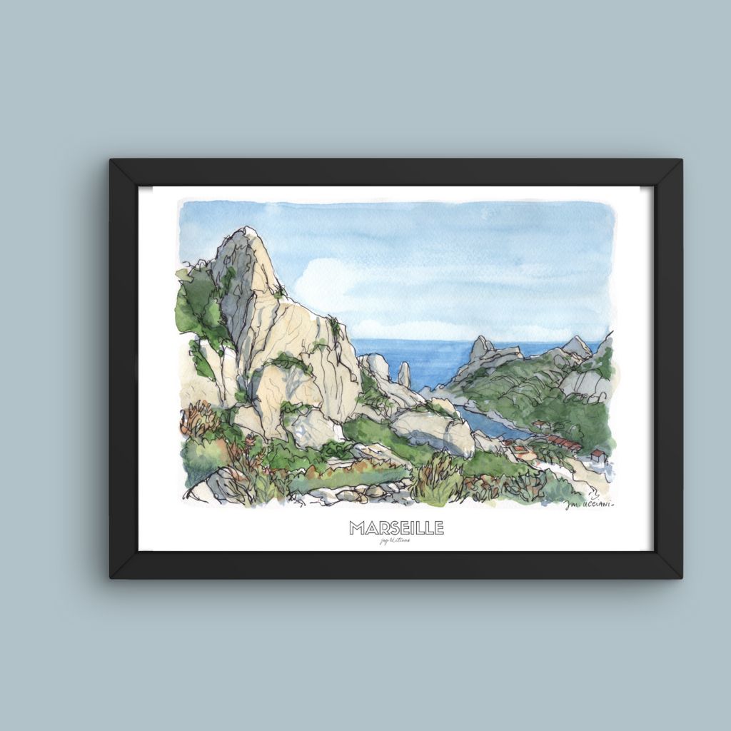 Affiche - Calanque de Sormiou - JM Ucciani